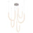 Kuzco Akoya 80 Lt Silver Dimmable LED Chandelier, Chrome