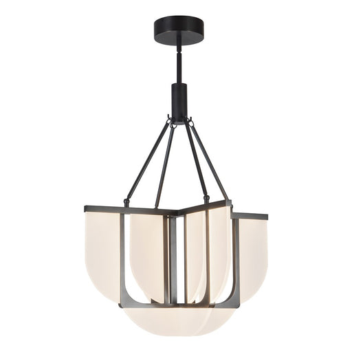Kuzco Anders 24" Black Dimmable LED Chandelier, Urban Bronze
