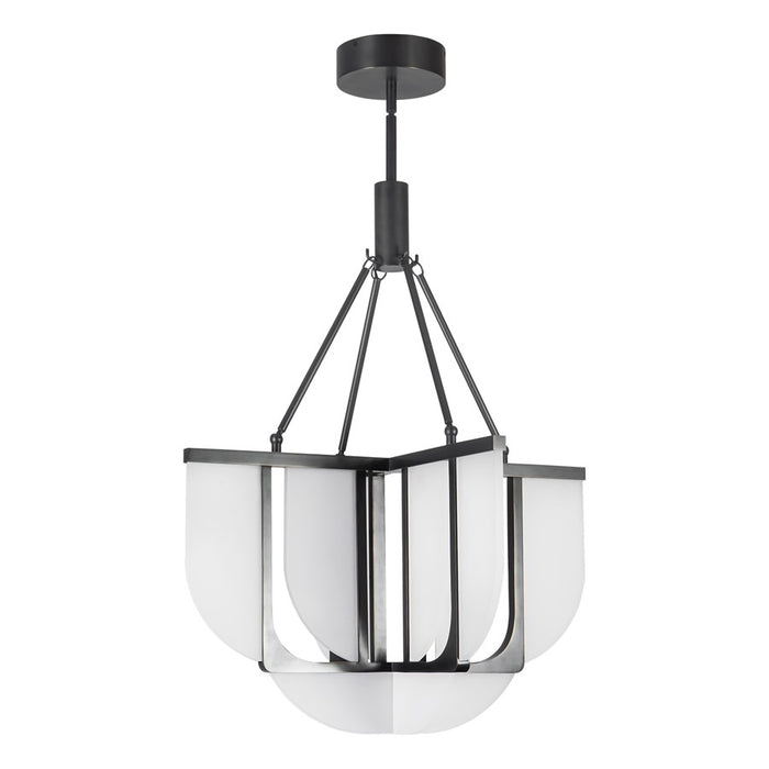 Kuzco Anders 24" Black Dimmable LED Chandelier, Urban Bronze