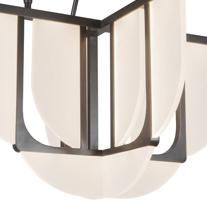 Kuzco Anders 24" Black Dimmable LED Chandelier, Urban Bronze