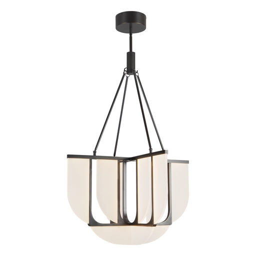Kuzco Anders 30" Black Dimmable LED Chandelier, Urban Bronze