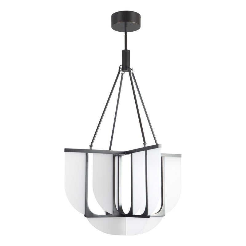 Kuzco Anders 30" Black Dimmable LED Chandelier, Urban Bronze