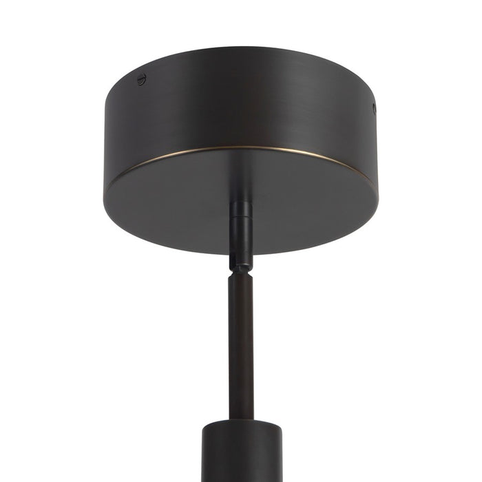 Kuzco Anders 30" Black Dimmable LED Chandelier, Urban Bronze