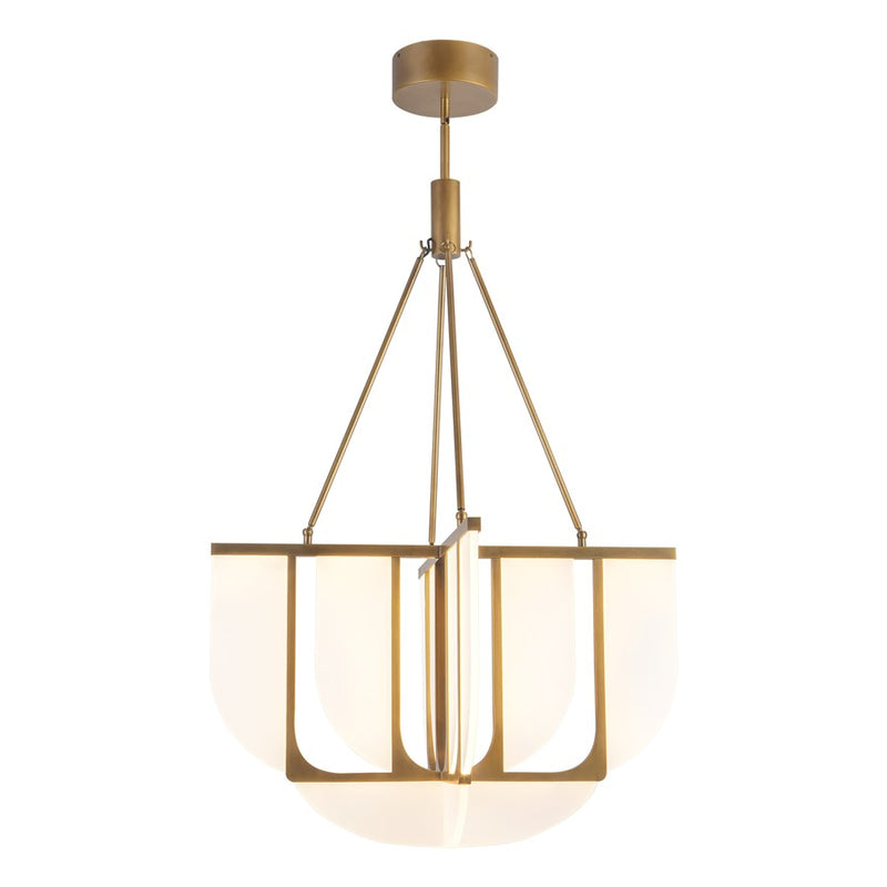 Kuzco Anders 30" Brass Dim LED Chandelier, Vintage Brass - CH336429VB-UNV