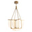 Kuzco Anders 30" Brass Dimmable LED Chandelier, Vintage Brass