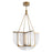 Kuzco Anders 30" Brass Dimmable LED Chandelier, Vintage Brass