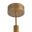 Kuzco Anders 30" Brass Dimmable LED Chandelier, Vintage Brass