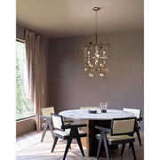 Kuzco Yukari 41in 16-Light Chandelier | Modern Polished Brass Steel Petals | Dining Room & Living Room Centerpiece | 30 x 40 in | Model CH340041PB
