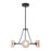 Kuzco Dahlia 28" Urban Bronze Dimmable LED Chand, Urban Bronze/Alabaster