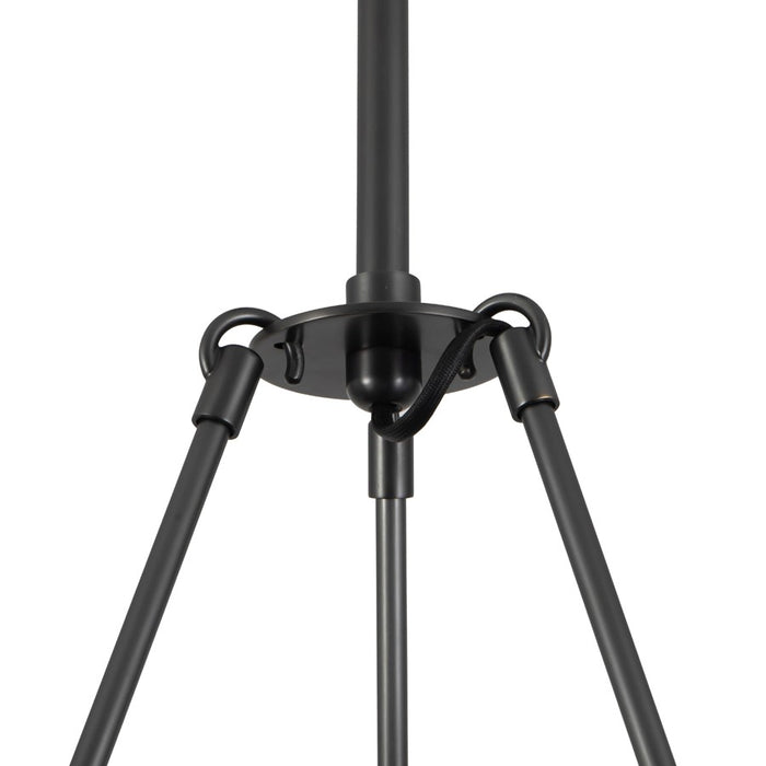 Kuzco Dahlia 28" Urban Bronze Dimmable LED Chand, Urban Bronze/Alabaster