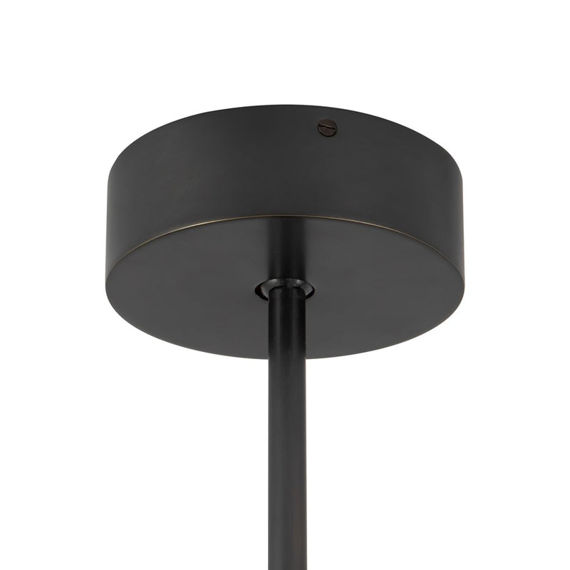 Kuzco Dahlia 28" Urban Bronze Dimmable LED Chand, Urban Bronze/Alabaster