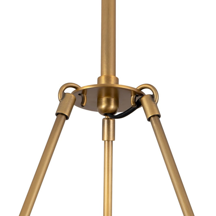 Kuzco Dahlia 28" Vintage Brass Dimmable LED, Vintage Brass/Alabaster