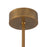Kuzco Dahlia 28" Vintage Brass Dimmable LED, Vintage Brass/Alabaster
