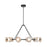 Alora Dahlia 46" LED Chandelier, Urban Bronze/Alabaster/Opal