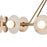 Alora Dahlia 46" LED Chandelier, Vintage Brass/Alabaster/Opal - CH346046VBAR-UNV