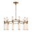 Kuzco Edwin 38" LED Chandelier, Brass/Frosted Ribbed Glass - CH348038VBFR-UNV