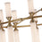 Kuzco Edwin 38" LED Chandelier, Brass/Frosted Ribbed Glass