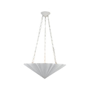 Kuzco Martine 23in 3-Light Chandelier | Traditional Antique White Steel and Resin | Dining Room & Living Room | 8 x 23 in | Model CH352323AW