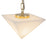 Kuzco Mineral 5-Lt Brass Dimmable LED Chand, Patina Brass/Alabaster