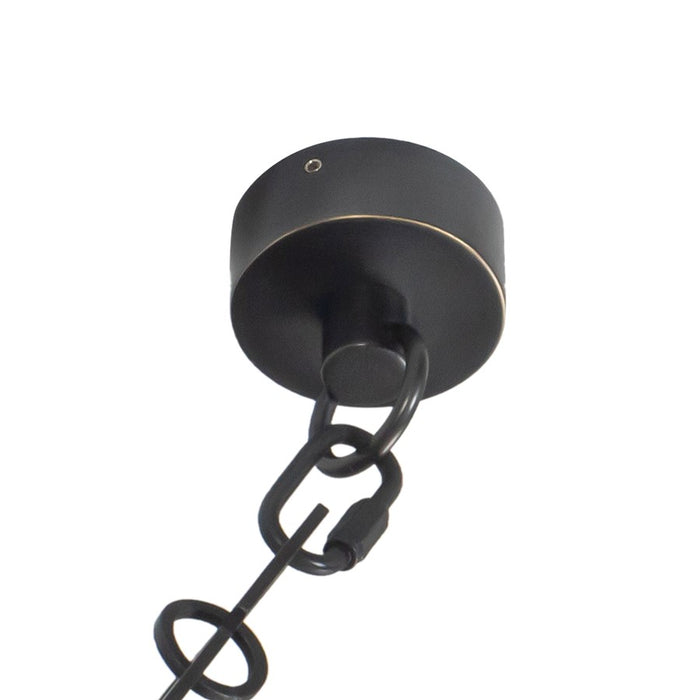 Kuzco Mineral 5-Lt Black Dimmable LED Chandelier, Urban Bronze/Alabaster