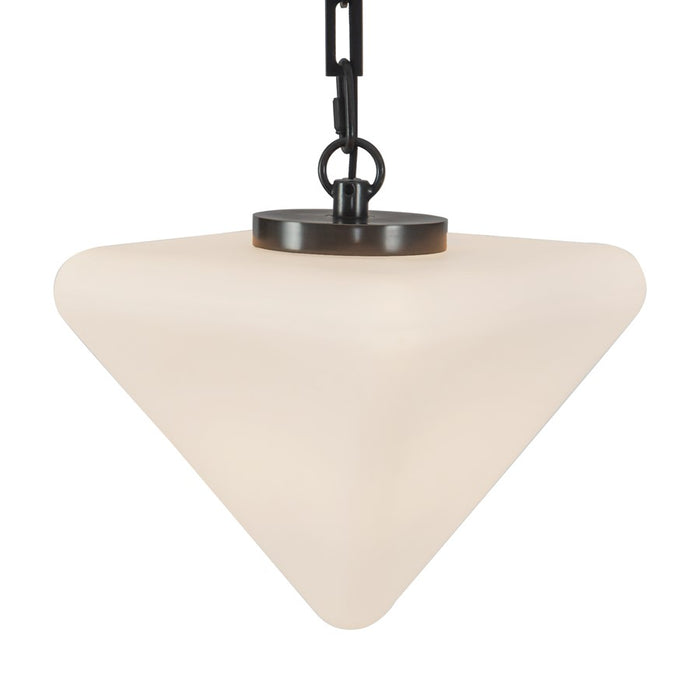 Kuzco Mineral 5-Lt Black Dimmable LED Chand, Urban Bronze/Matte Opal Glass