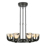 Alora Colette 27" Chandelier, Bronze/Alabaster/Opal - CH362627UBAR-UNV