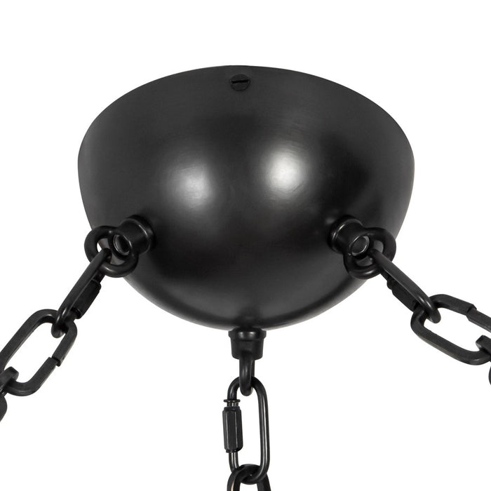 Kuzco Petra 363 3 Lt Black Dimmable LED Chand, Urban Bronze/Cloud Glass
