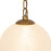 Kuzco Petra 363 3 Lt Brass Dimmable LED Chand, Brass/Cloud Glass