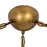 Kuzco Petra 363 3 Lt Brass Dimmable LED Chand, Brass/Cloud Glass