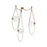 Kuzco Petra 3 Lt Brass Dimmable LED Chand, Vintage Brass/Cloud Glass