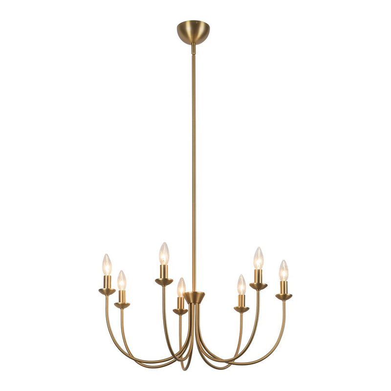 Kuzco Ember 26" Gold Chandelier, Brushed Gold