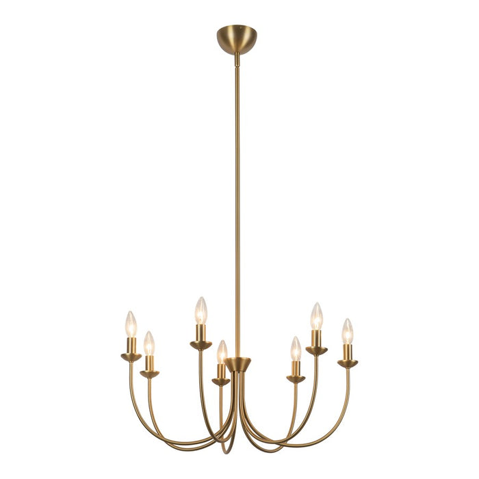 Kuzco Ember 26" Gold Chandelier, Brushed Gold