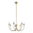 Kuzco Ember 26" Gold Chandelier, Brushed Gold