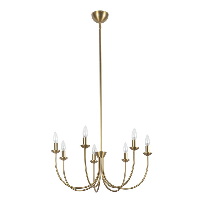 Kuzco Ember 26" Gold Chandelier, Brushed Gold