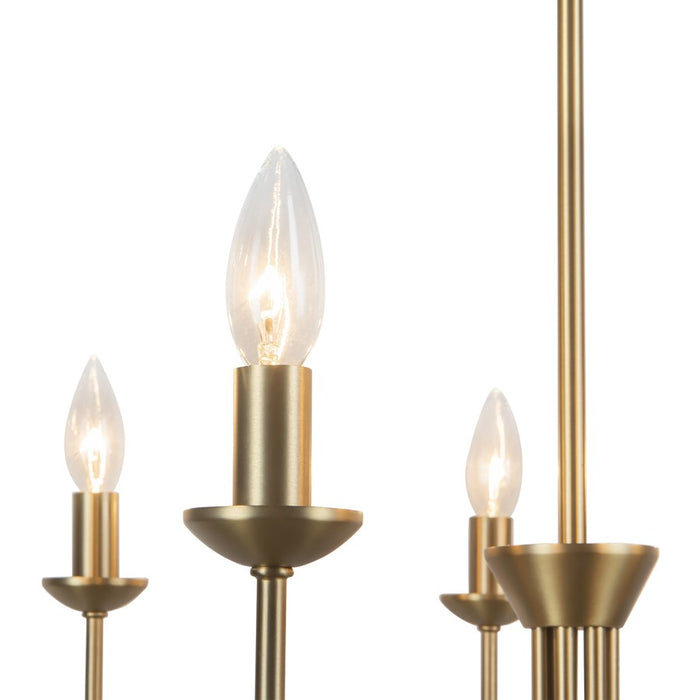 Kuzco Ember 26" Gold Chandelier, Brushed Gold