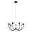 Kuzco Ember 26" Blk Chandelier, Matte Black - CH419726MB