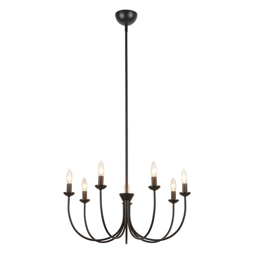 Kuzco Ember 26" Blk Chandelier, Matte Black - CH419726MB