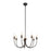 Kuzco Ember 26" Black Chandelier, Matte Black