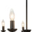 Kuzco Ember 26" Black Chandelier, Matte Black