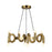 Alora Mood Sadie 8 23" Light Chandelier, Brushed Gold - CH420823BG