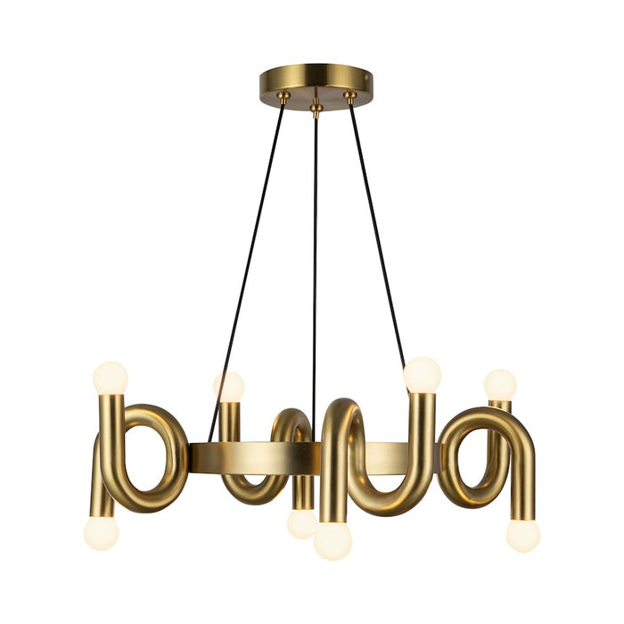 Alora Mood Sadie 8 23" Light Chandelier, Brushed Gold - CH420823BG