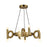 Alora Mood Sadie 8 23" Light Chandelier, Brushed Gold