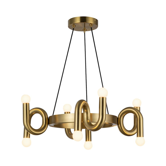 Alora Mood Sadie 8 23" Light Chandelier, Brushed Gold