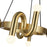 Alora Mood Sadie 8 23" Light Chandelier, Brushed Gold