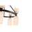 Kuzco Nelly 26" Socket Chandelier, Black/Glossy Ribbed Opal Glass