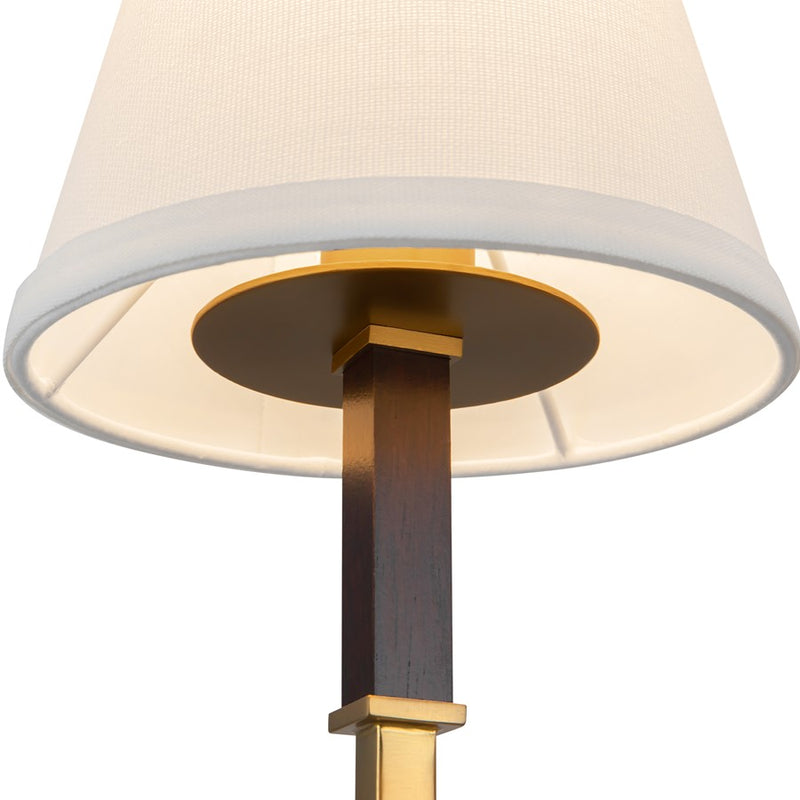 Kuzco Sloan 30" Gold Chandelier, Brushed Gold/White Linen