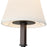 Kuzco Sloan 30" Black Chandelier, Matte Black/White Linen
