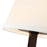 Kuzco Sloan 30" Black Chandelier, Matte Black/White Linen