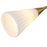 Kuzco Cosmo 39" Socket Chandelier, Gold/Glossy Opal/Fluted Milk