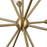 Kuzco Cosmo 39" Socket Chandelier, Gold/Glossy Opal/Fluted Milk